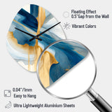 Bold Expression Art I - Asymmetric Metal Wall Clock