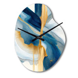 Bold Expression Art I - Asymmetric Metal Wall Clock