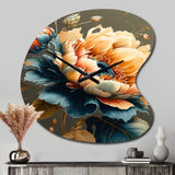 Vibrant Sunflower II - Asymmetric Metal Wall Clock