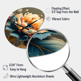 Vibrant Sunflower II - Asymmetric Metal Wall Clock