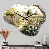 Farm Fresh Garden II - Asymmetric Metal Wall Clock
