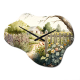 Farm Fresh Garden II - Asymmetric Metal Wall Clock