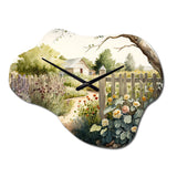 Farm Fresh Garden II - Asymmetric Metal Wall Clock