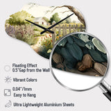 Farm Fresh Garden II - Asymmetric Metal Wall Clock