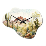 Arizona Desert III - Asymmetric Metal Wall Clock