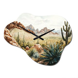 Arizona Desert IV - Asymmetric Metal Wall Clock