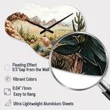 Arizona Desert IV - Asymmetric Metal Wall Clock
