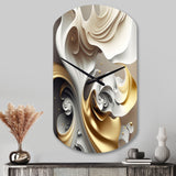 Abstract Geode Liquid - Asymmetric Metal Wall Clock