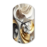 Abstract Geode Liquid - Asymmetric Metal Wall Clock
