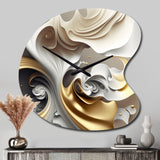 Abstract Geode Liquid - Asymmetric Metal Wall Clock