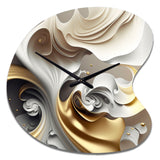 Abstract Geode Liquid - Asymmetric Metal Wall Clock