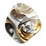 Abstract Geode Liquid - Asymmetric Metal Wall Clock