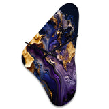 Abstract Marble Geode Purple I - Asymmetric Metal Wall Clock