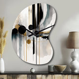 Abstract Transitional Shapes V - Asymmetric Metal Wall Clock