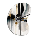 Abstract Transitional Shapes V - Asymmetric Metal Wall Clock
