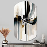 Abstract Transitional Shapes V - Asymmetric Metal Wall Clock