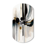 Abstract Transitional Shapes V - Asymmetric Metal Wall Clock