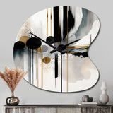 Abstract Transitional Shapes V - Asymmetric Metal Wall Clock