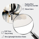 Abstract Transitional Shapes V - Asymmetric Metal Wall Clock