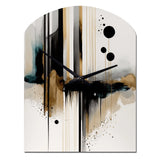 Abstract Transitional Modern Shapes I - Asymmetric Metal Wall Clock
