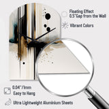 Abstract Transitional Modern Shapes I - Asymmetric Metal Wall Clock