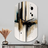 Abstract Transitional Modern Shapes I - Asymmetric Metal Wall Clock