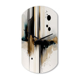 Abstract Transitional Modern Shapes I - Asymmetric Metal Wall Clock