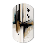 Abstract Transitional Modern Shapes I - Asymmetric Metal Wall Clock