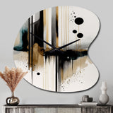 Abstract Transitional Modern Shapes I - Asymmetric Metal Wall Clock