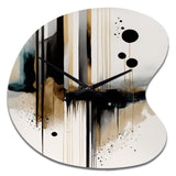 Abstract Transitional Modern Shapes I - Asymmetric Metal Wall Clock