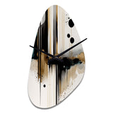 Abstract Transitional Modern Shapes I - Asymmetric Metal Wall Clock