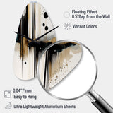 Abstract Transitional Modern Shapes I - Asymmetric Metal Wall Clock