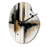 Abstract Transitional Modern Shapes I - Asymmetric Metal Wall Clock