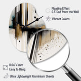 Abstract Transitional Modern Shapes I - Asymmetric Metal Wall Clock