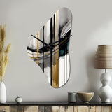 Abstract Transitional Modern Shapes II - Asymmetric Metal Wall Clock