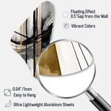 Abstract Transitional Modern Shapes II - Asymmetric Metal Wall Clock