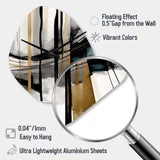 Abstract Transitional Modern Shapes II - Asymmetric Metal Wall Clock