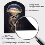 Jellyfish III - Asymmetric Metal Wall Clock