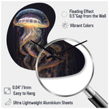 Jellyfish III - Asymmetric Metal Wall Clock