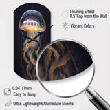 Jellyfish III - Asymmetric Metal Wall Clock