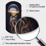 Jellyfish III - Asymmetric Metal Wall Clock