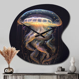 Jellyfish III - Asymmetric Metal Wall Clock