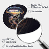 Jellyfish III - Asymmetric Metal Wall Clock