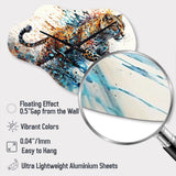 Cheetah - Asymmetric Metal Wall Clock