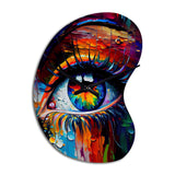 Colorful Eye II - Asymmetric Metal Wall Clock