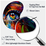 Colorful Eye II - Asymmetric Metal Wall Clock