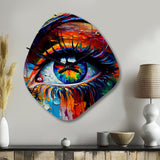Colorful Eye II - Asymmetric Metal Wall Clock