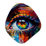 Colorful Eye II - Asymmetric Metal Wall Clock