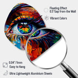 Colorful Eye II - Asymmetric Metal Wall Clock