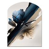 Hyperrealistic Peony Flowers III - Asymmetric Metal Wall Clock